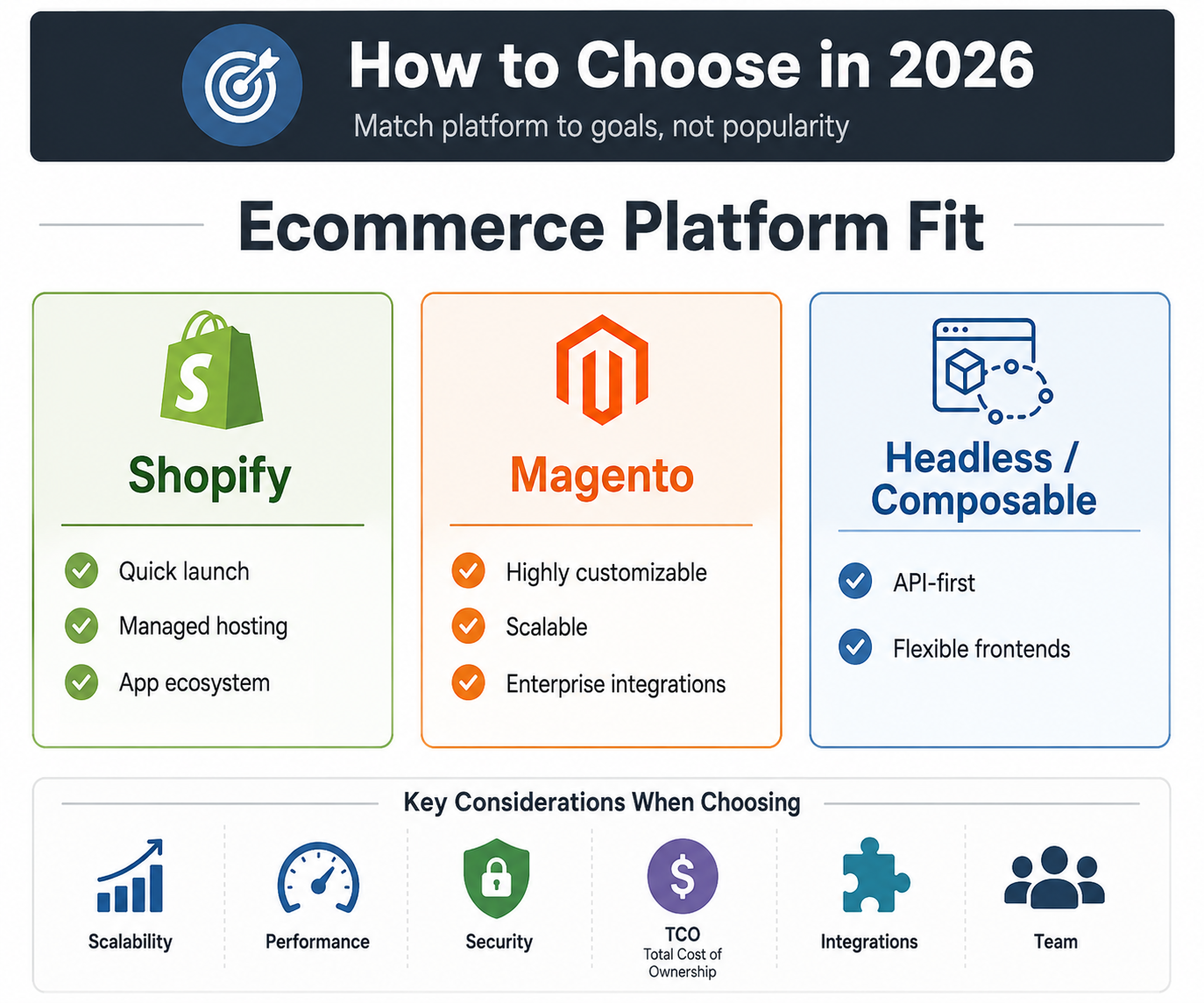 How to Choose the Right Ecommerce Platform in 2026