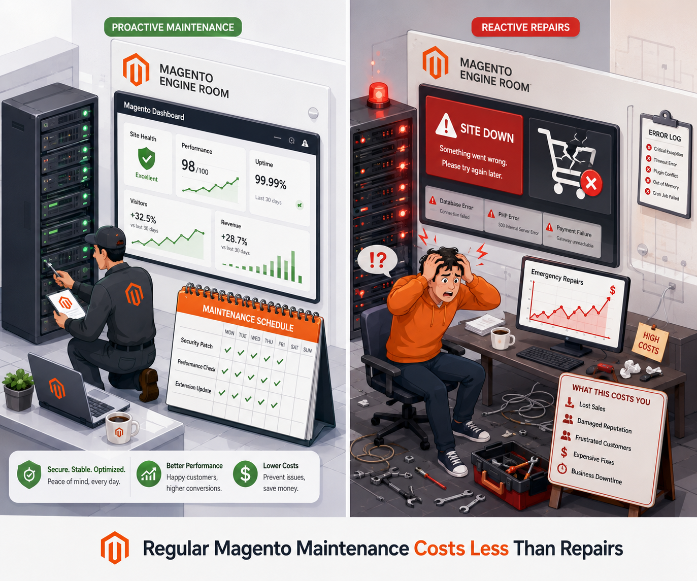 Why Magento Maintenance Costs Less Than Repairs